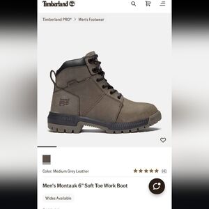 Timberland PRO Men's Soft Toe Work Boot - Medium Gray